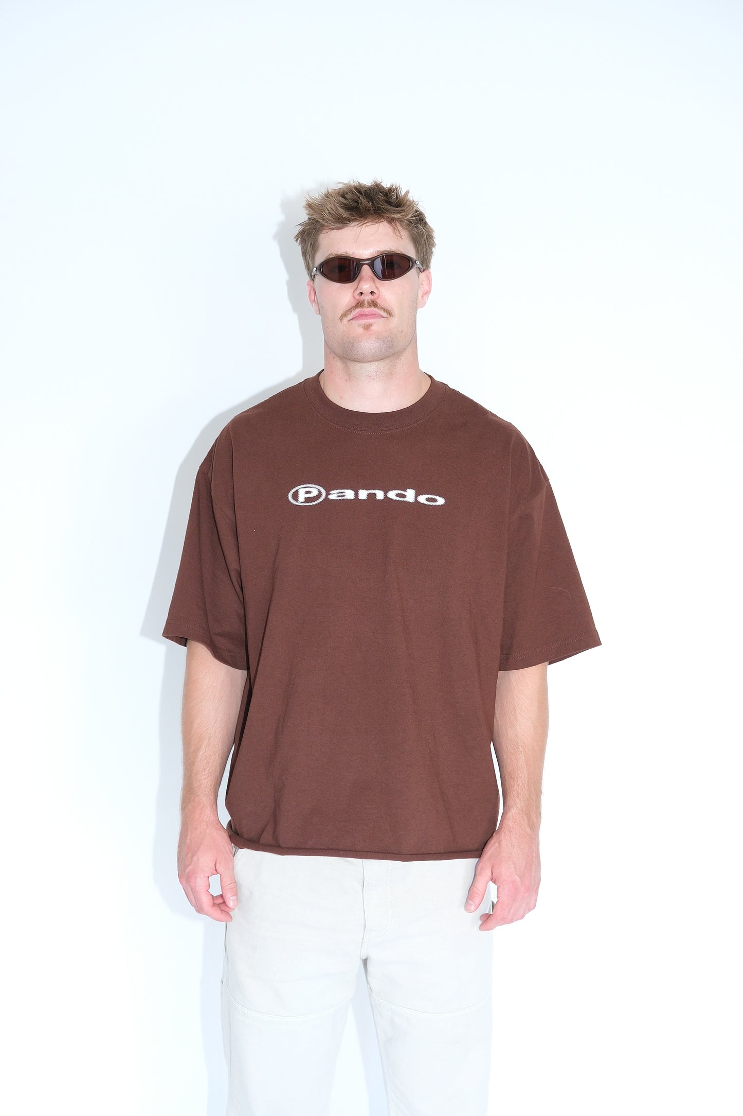 Halftone Tee Brown