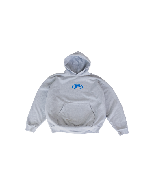 HEAVYWEIGHT P HOODIE "HEATHER GREY"
