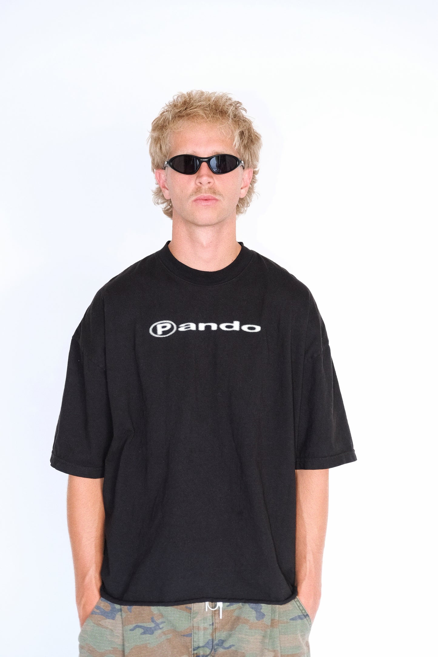 Halftone Tee Black